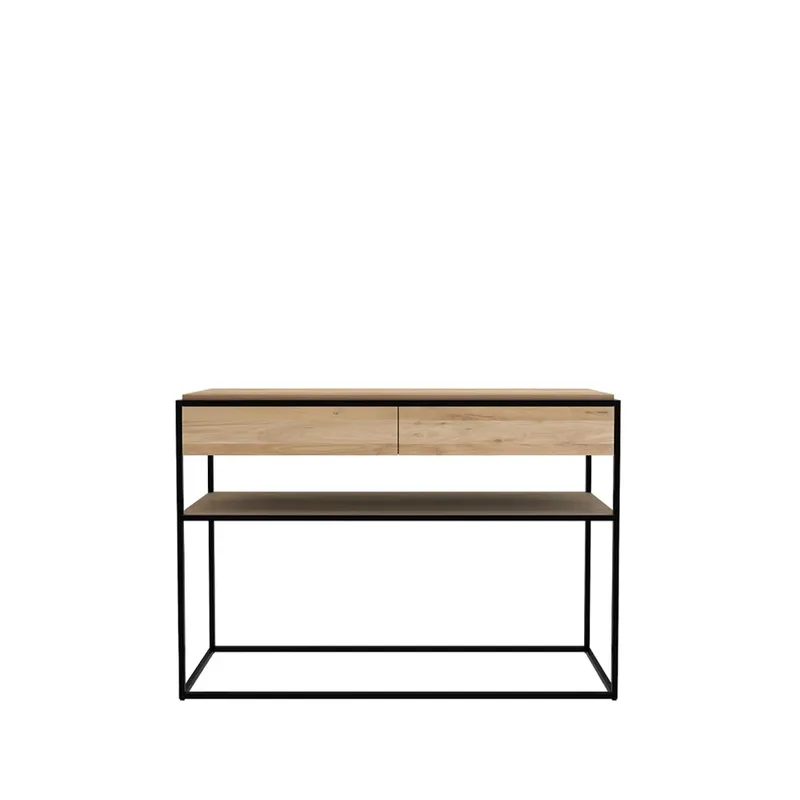 Monolit Konsolentisch 122x40 cm Oak-Schwarz från Ethnicraft – produktbild