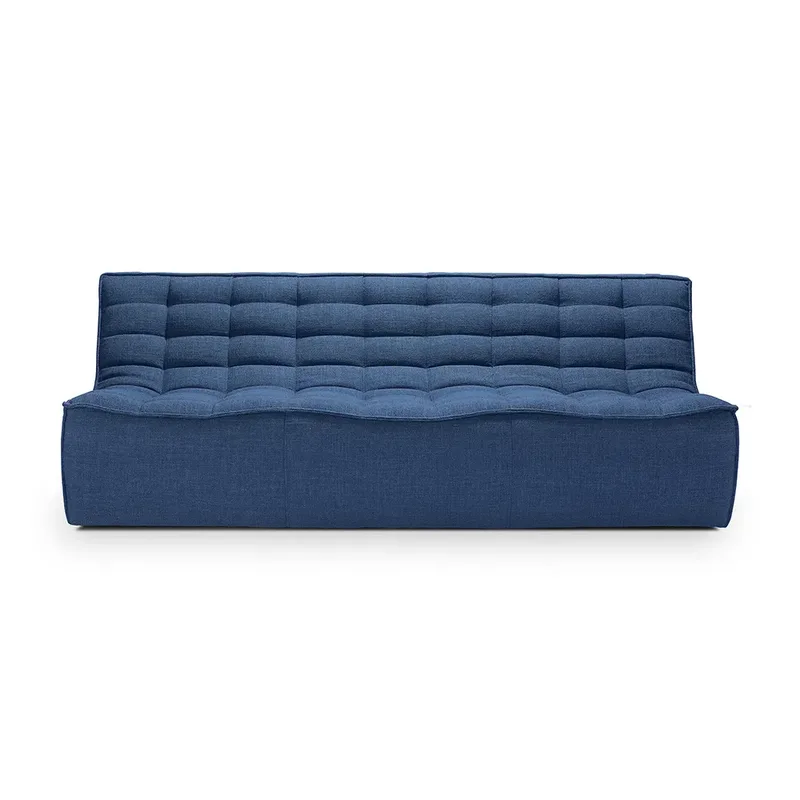 N701 3-Sitzer-Sofa Blau von Ethnicraft – Produktfoto