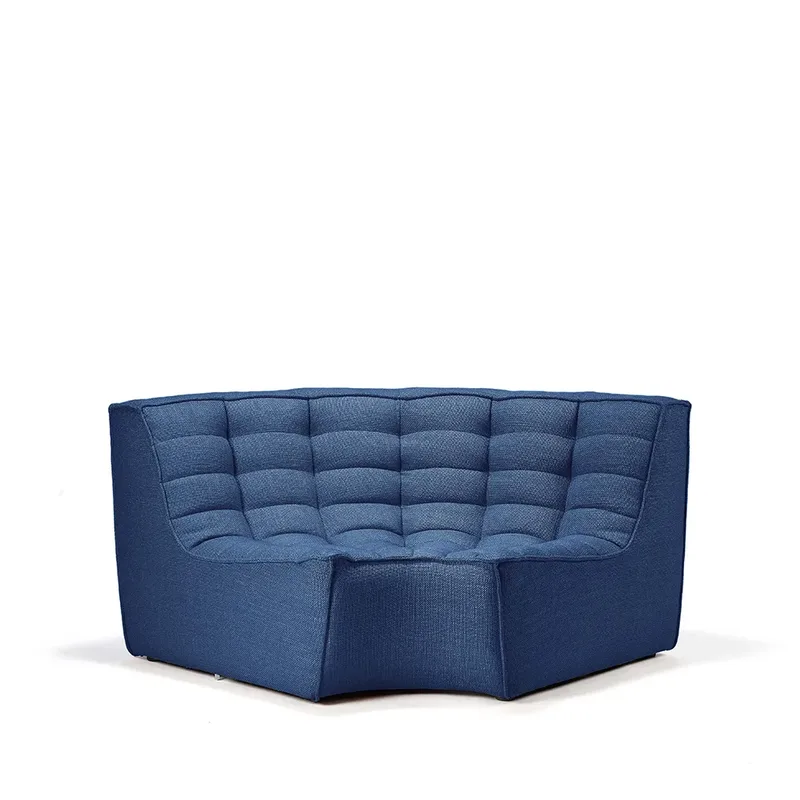N701 Eckmodul abgerundet 90° Tuch blue by Ethnicraft – product photo