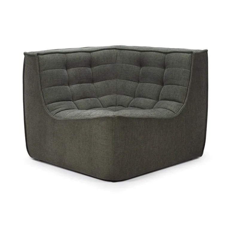 N701 Eckmodul gerade Moss Eco fabric by Ethnicraft – product photo