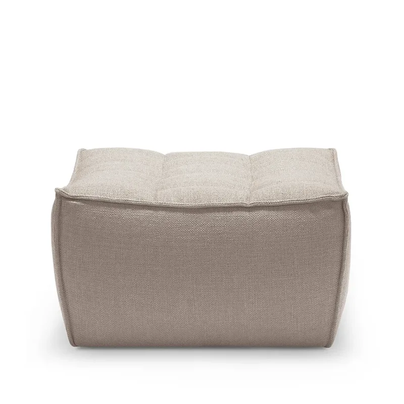 N701 Fußhocker 70x70 cm Beige von Ethnicraft – Produktfoto