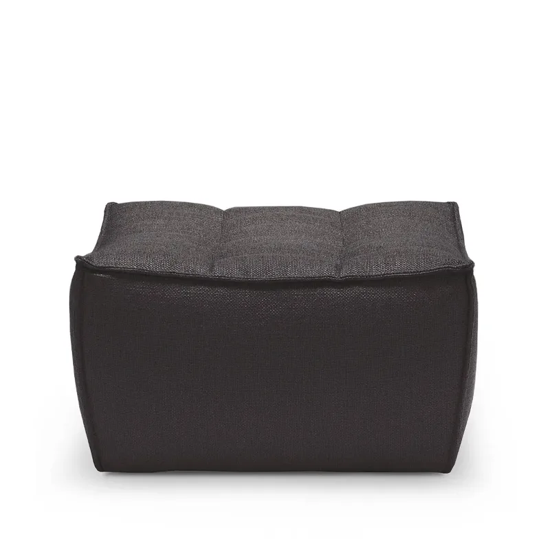 N701 Fußhocker 70x70 cm Dunkelgrau van Ethnicraft – productfoto