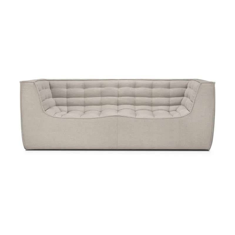 N701 Sofa 2-Sitz Beige, mit Armlehnen by Ethnicraft – product photo