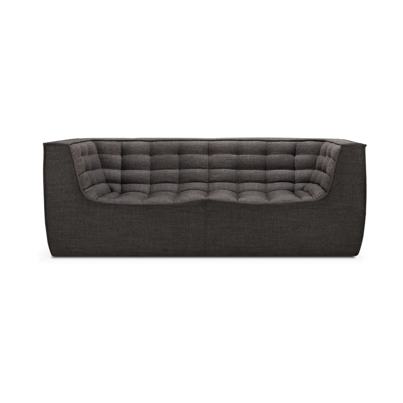 N701 Sofa 2-Sitz Dark grey, mit Armlehnen de Ethnicraft – photo du produit