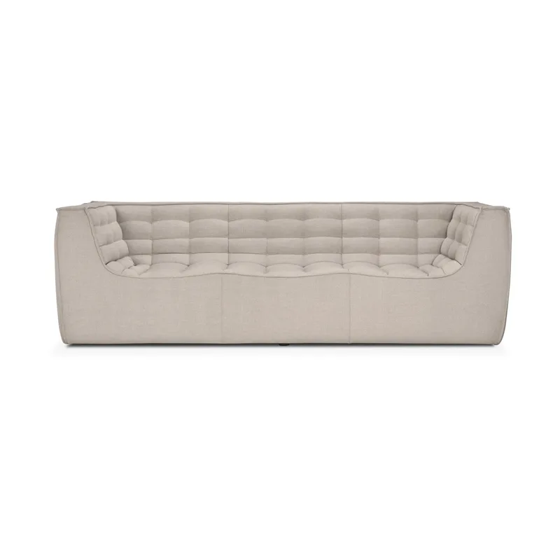 N701 Sofa 3-Sitz Beige, mit Armlehnen von Ethnicraft – Produktfoto