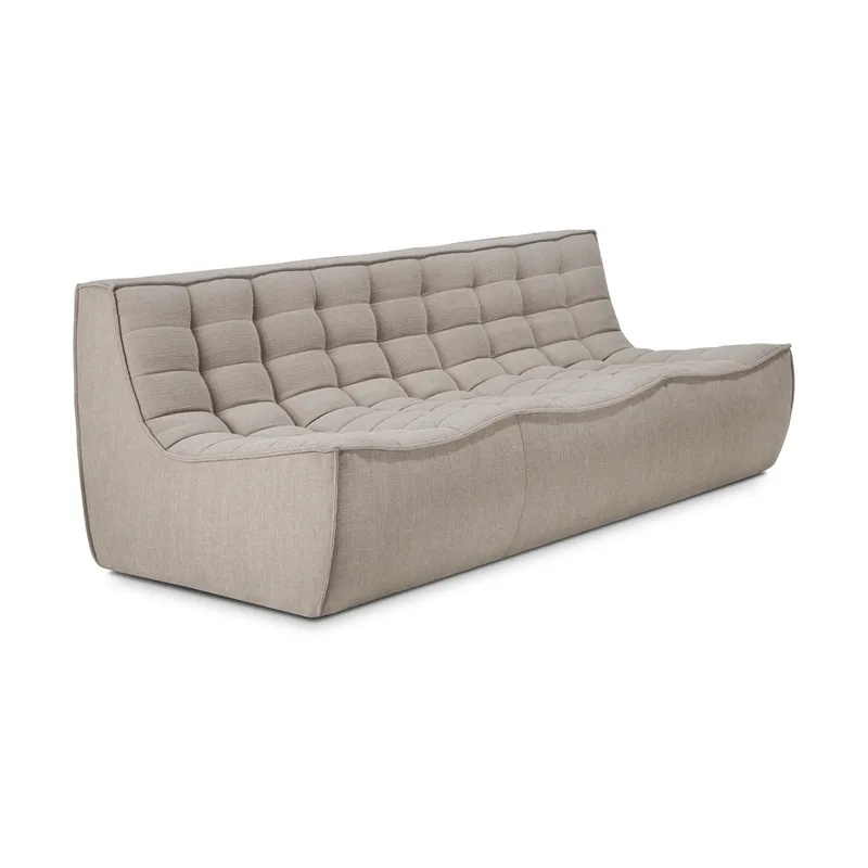 N701 Sofa 3-Sitz Stoff Ecru beige by Ethnicraft – product photo
