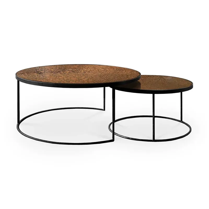 Nesting Couchtisch Bronze Kupfer by Ethnicraft – product photo