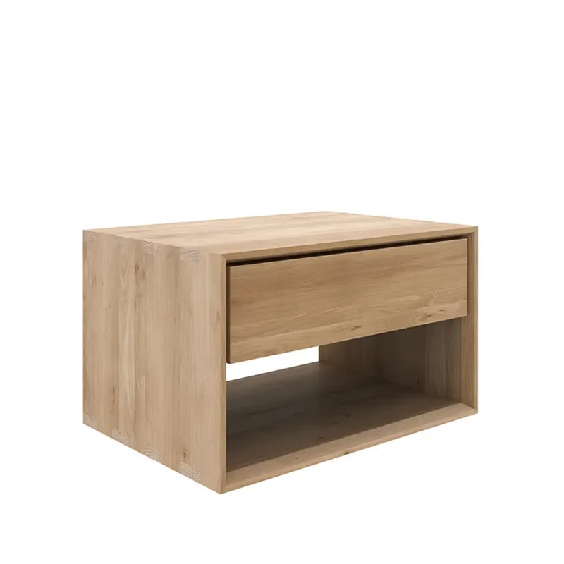 Nordic II Nachttisch Oak wax oil 1 Schachtel 57 cm de Ethnicraft – photo du produit