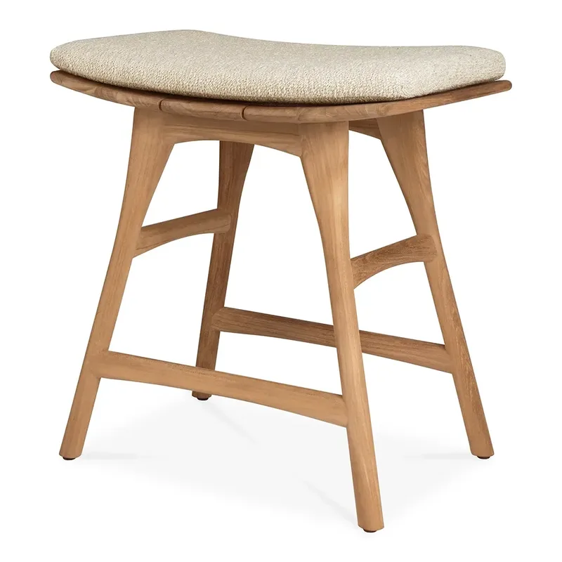 Osso Hocker Teak/Natural von Ethnicraft – Produktfoto
