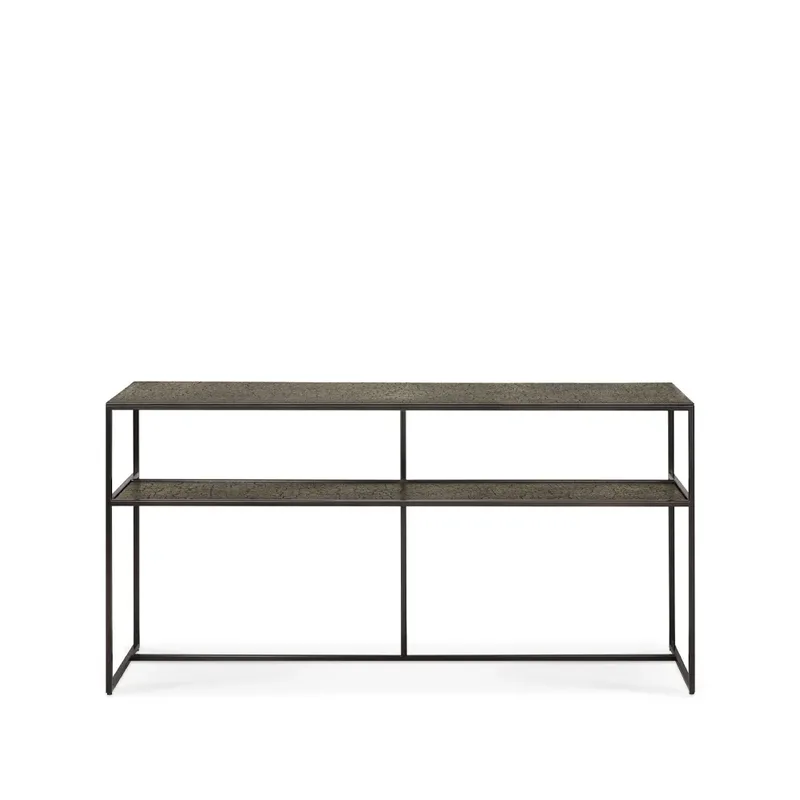 Pentagon Konsolentisch 75x150 cm Whisky-Black metal de Ethnicraft – photo du produit