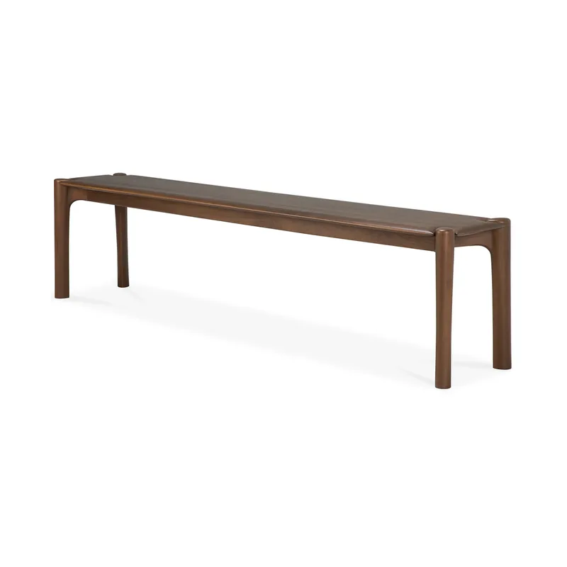 PI-Bank 186x35 cm Lackiertes Teak Brown från Ethnicraft – produktbild