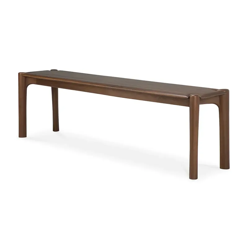 PI Bank 35x166 cm Braun lackiertes Teakholz von Ethnicraft – Produktfoto