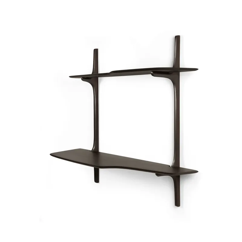 PI Wandmontage-Schreibtisch Dark brown mahogny, 140x48 cm by Ethnicraft – product photo
