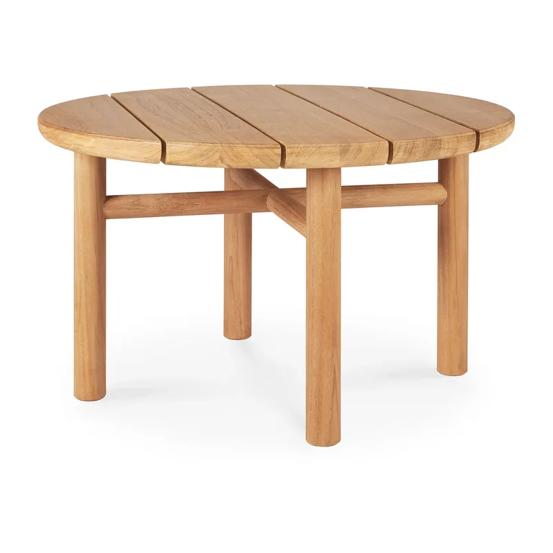 Quatro Outdoor Couchtisch teak Ø59 cm de Ethnicraft – photo du produit