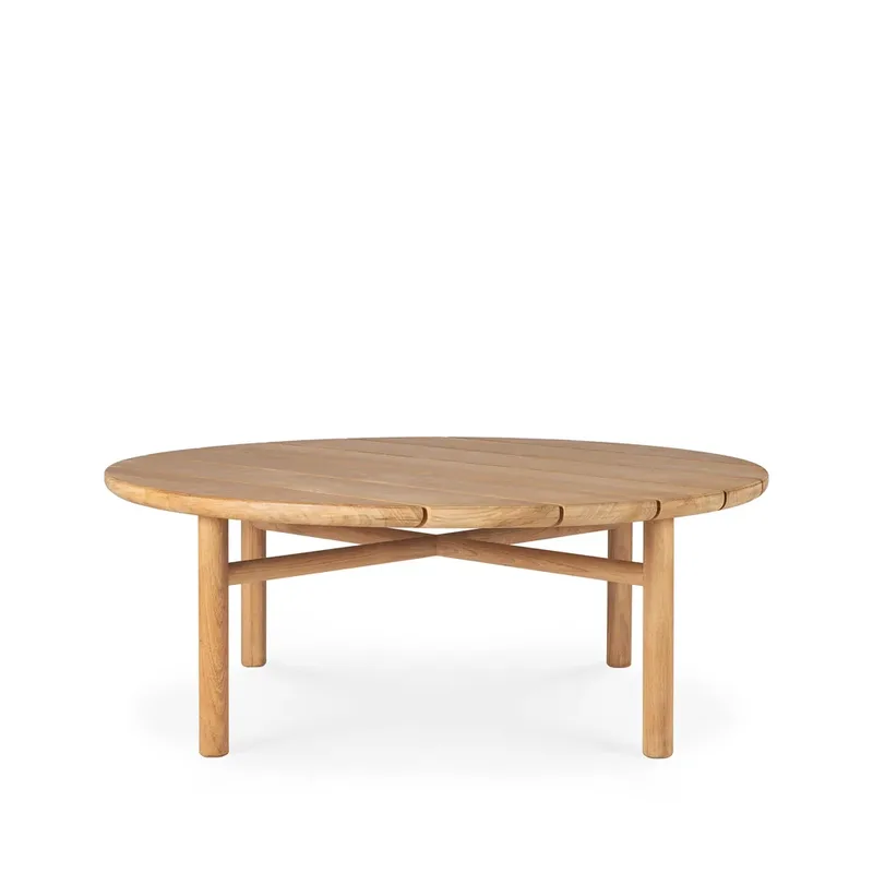 Quatro Outdoor Couchtisch teak Ø95 cm från Ethnicraft – produktbild