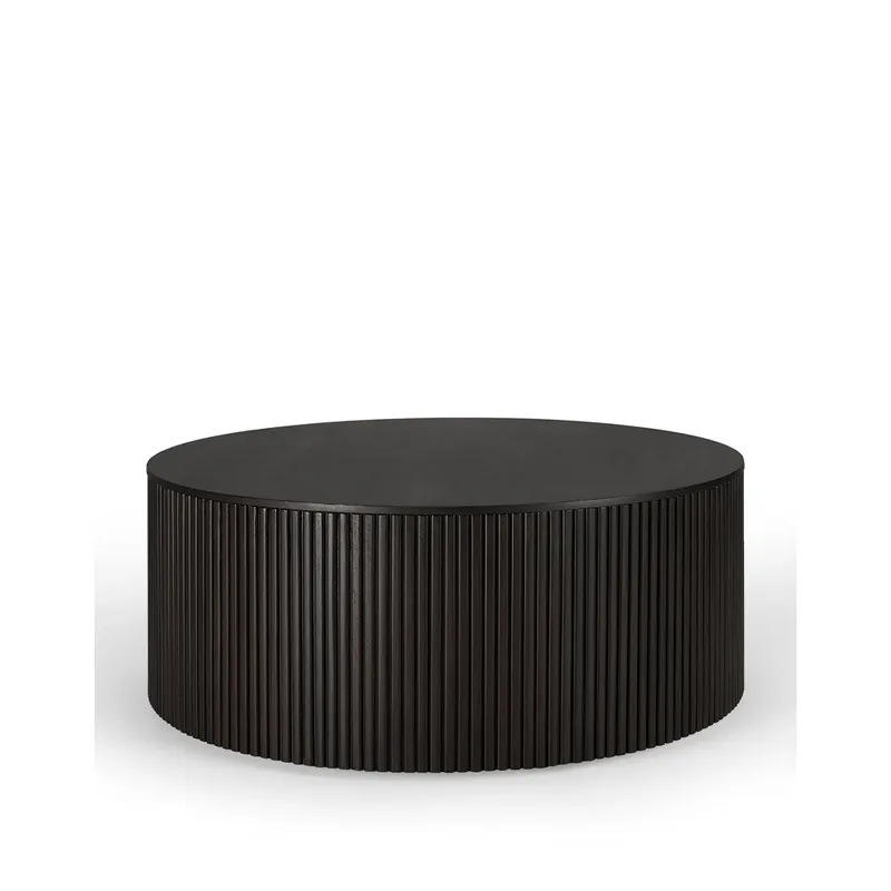 Roller Max Couchtisch rund Mahagony dunkelbraun 80 cm by Ethnicraft – product photo