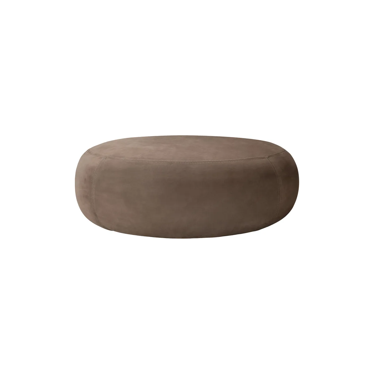 Sitzkissen Orb - Braun - Nubuk-Leder von Ethnicraft – Produktfoto