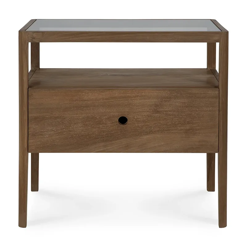 Spindel Nachttisch Teak von Ethnicraft – Produktfoto