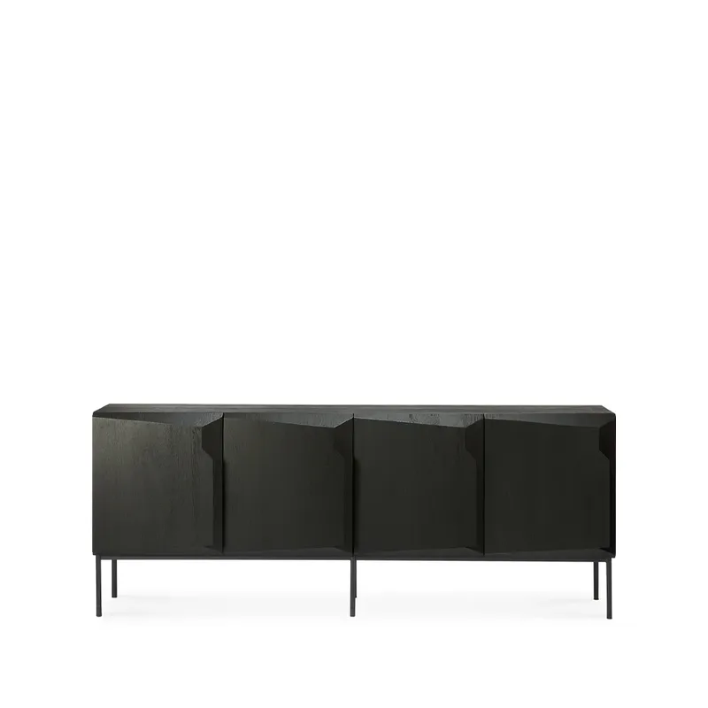 Stairs Sideboard 4-türig Svartbetsad ek 200x80x46 cm från Ethnicraft – produktbild