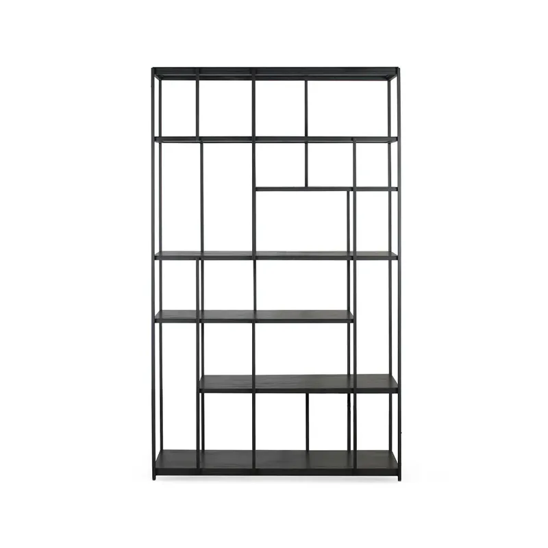 Studio Rack Regal 205x120 cm Schwarzes Teak by Ethnicraft – product photo