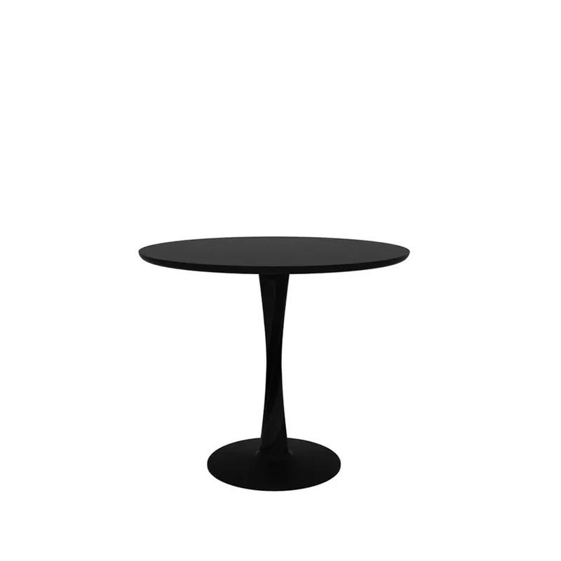 Torsion-Esstisch Mustaksi petsattu tammi, Ø90 cm van Ethnicraft – productfoto