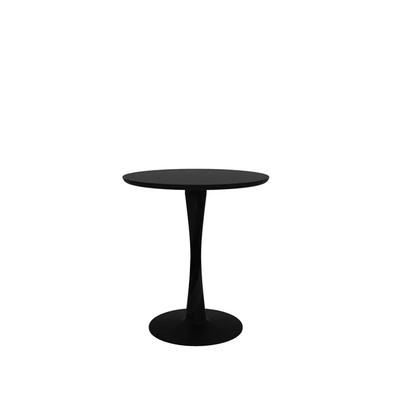 Torsion-Esstisch Schwarz gebeizte Eiche, Ø70 cm fra Ethnicraft – produktbillede