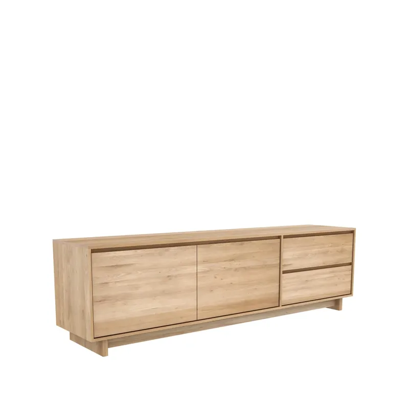Wave Fernsehbank 60x210 cm Hartholz geölte Eiche fra Ethnicraft – produktbillede