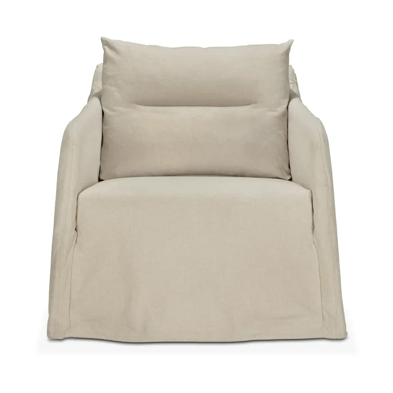 Weave Loungesessel abnehmbarer Bezug Bone van Ethnicraft – productfoto