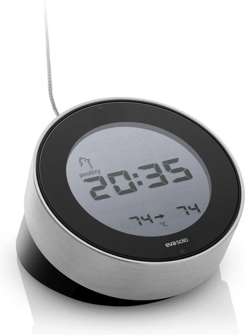 3 in 1 Kookwekker, Thermometer en Klok - Eva Solo | Cook 'N Time by Eva Solo in Zwart – product photo