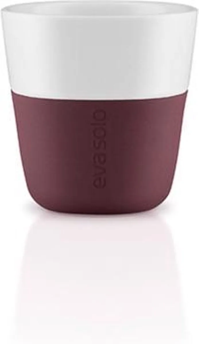 501058 Bordeaux, Wit Espresso 2stuk(s) kopje & beker by Eva Solo in Rood – product photo