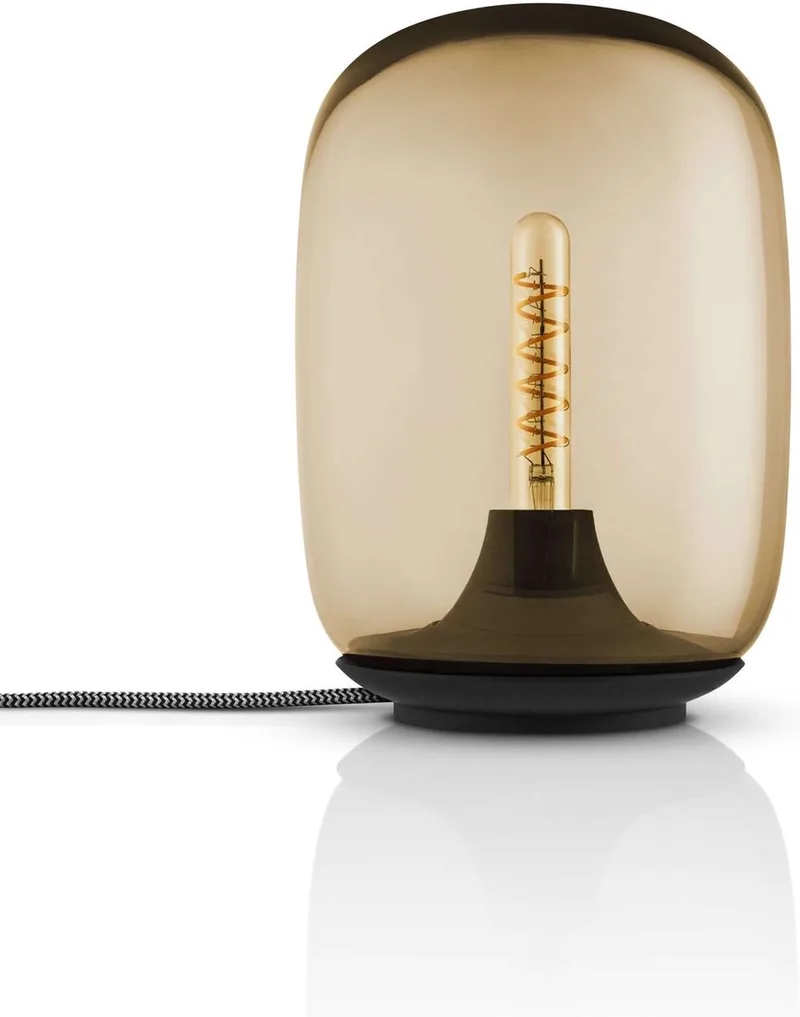 Acorn Lamp Amber - Kunststof - Glas de Eva Solo en Bruin – photo du produit