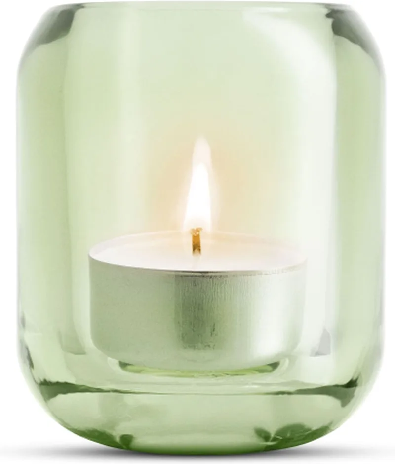 Acorn Theelichthouder Jade Set van 2 Stuks - Glas von Eva Solo in Groen – Produktfoto