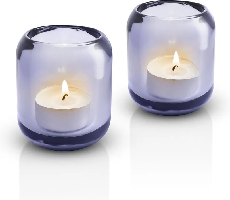 Acorn Theelichthouder Set van 2 Stuks Grape - Glas de Eva Solo en Paars – photo du produit
