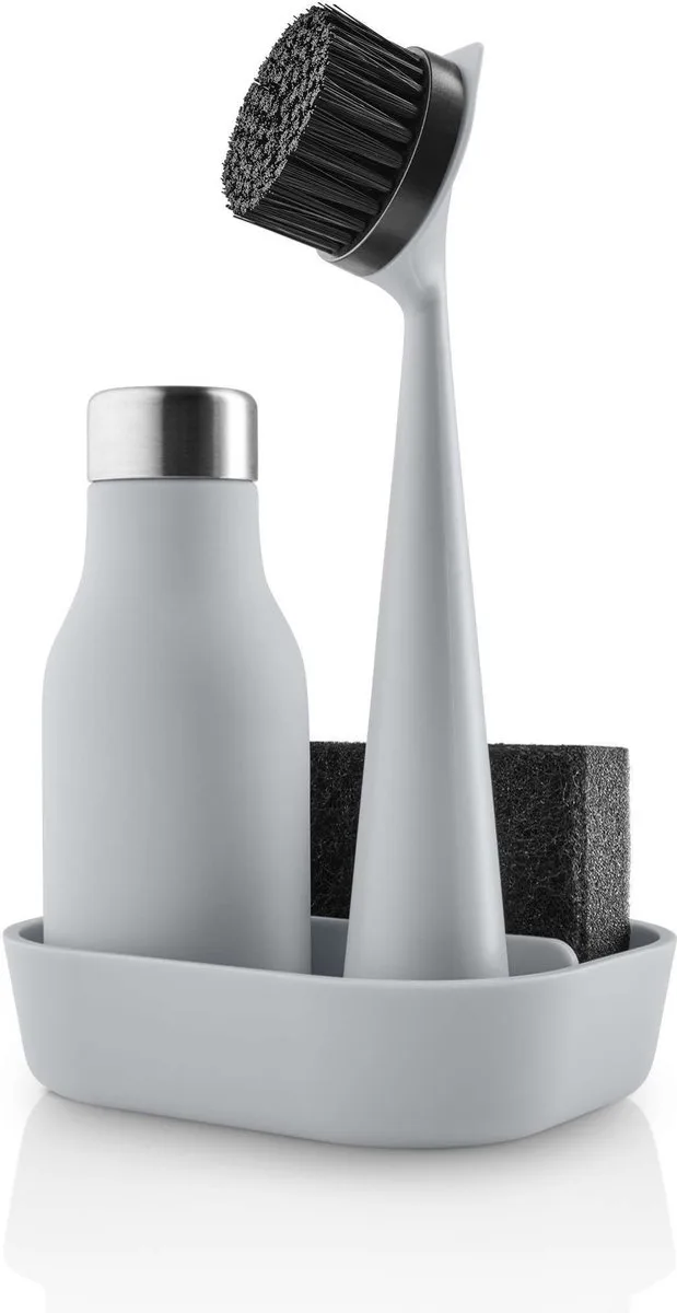 Afwasset 4-Delig Marble Grey - Kunststof von Eva Solo in Grijs – Produktfoto