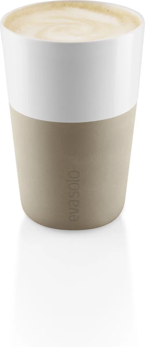 Beker voor Cafe Latte Set van 2 Stuks Pearl Beige - Aluminium - Beige von Eva Solo in Beige – Produktfoto