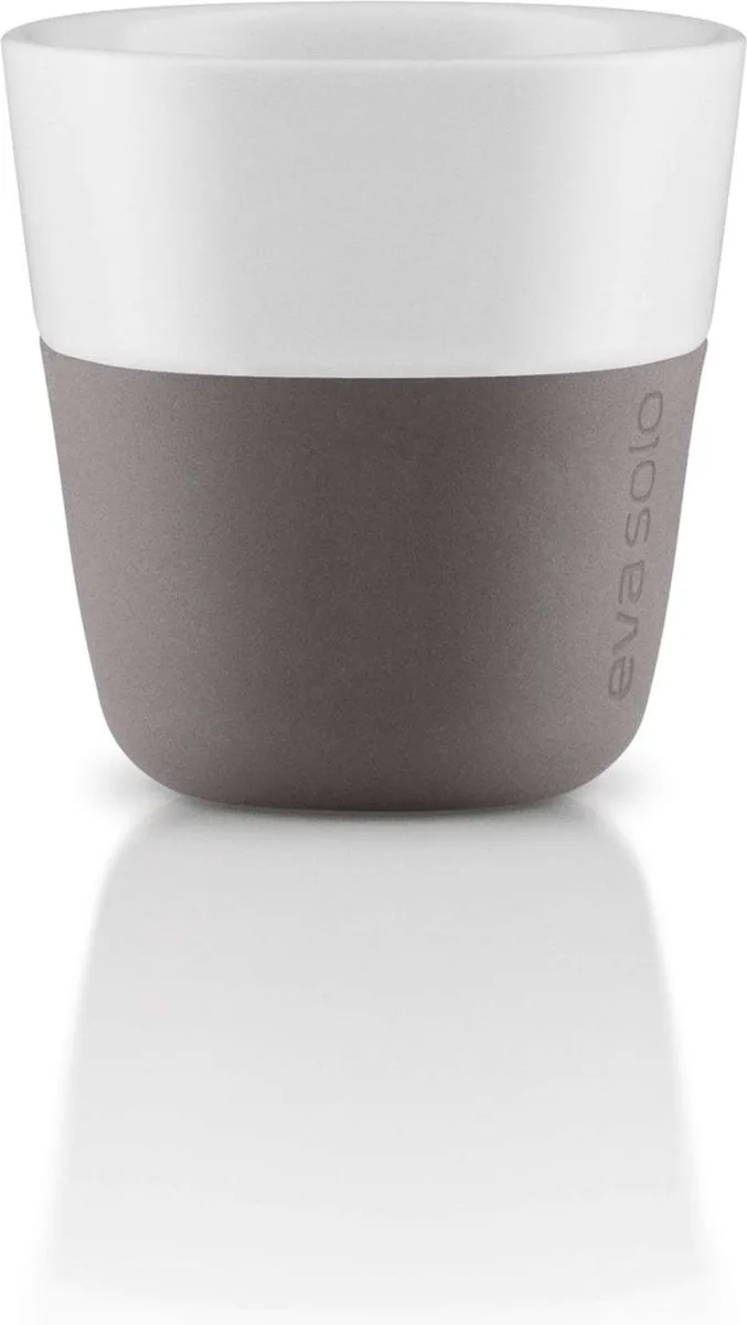 Beker voor Espresso Set van 2 Stuks - Porselein - Siliconen by Eva Solo in Grijs – product photo