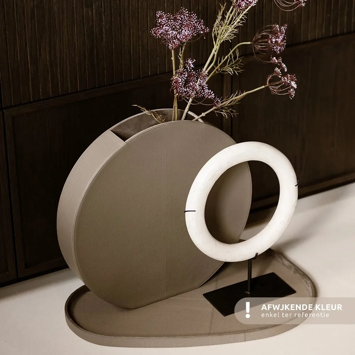 Chamada Eva leren vaas effen groot gunmetal de Eva Solo – photo du produit