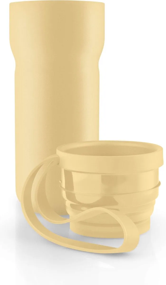 Drinkbeker Nordic Kitchen Thermos 350 ml Lemon - Roestvast Staal - Kunststof - Siliconen by Eva Solo in Geel – product photo