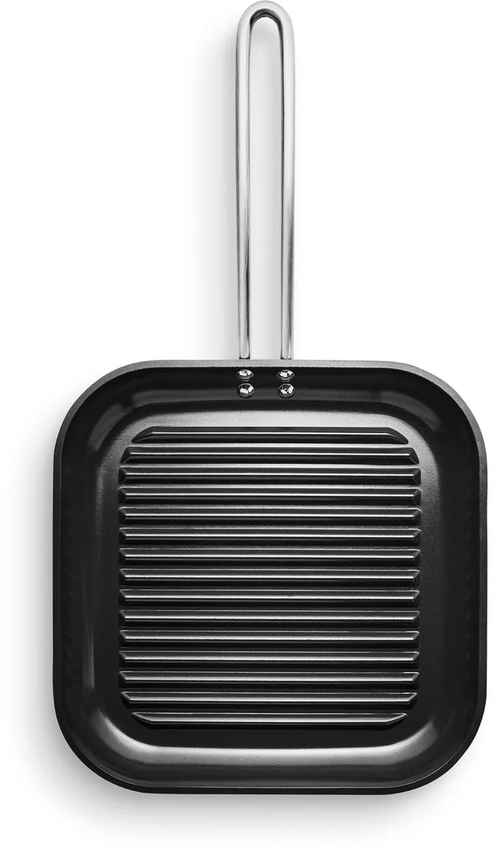 Eva Trio Professionele grillpan, pan, geschikt voor inductie, aluminium, roestvrij staal, keramische coating, 28 cm, 204836 by Eva Solo in Zwart – product photo