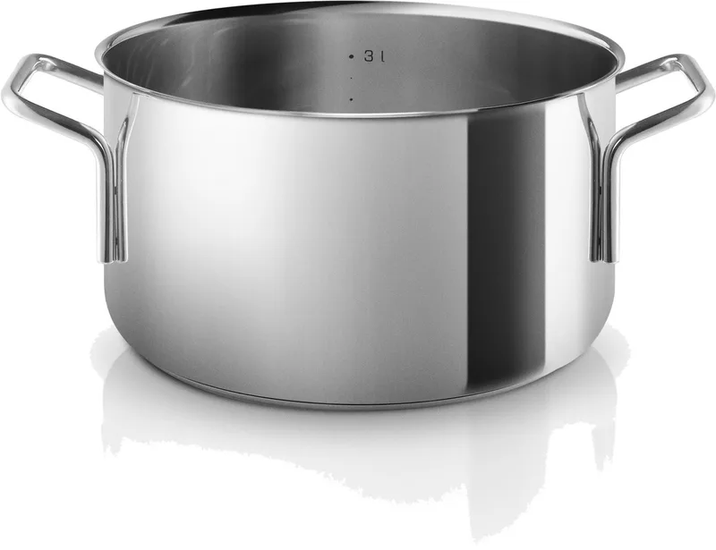 Eva Trio Roestvrijstalen steelpan, kookpan, geschikt voor inductie, aluminium, roestvrij staal, gepolijst staal, 3,6 L, 302436 de Eva Solo en Zilver – photo du produit