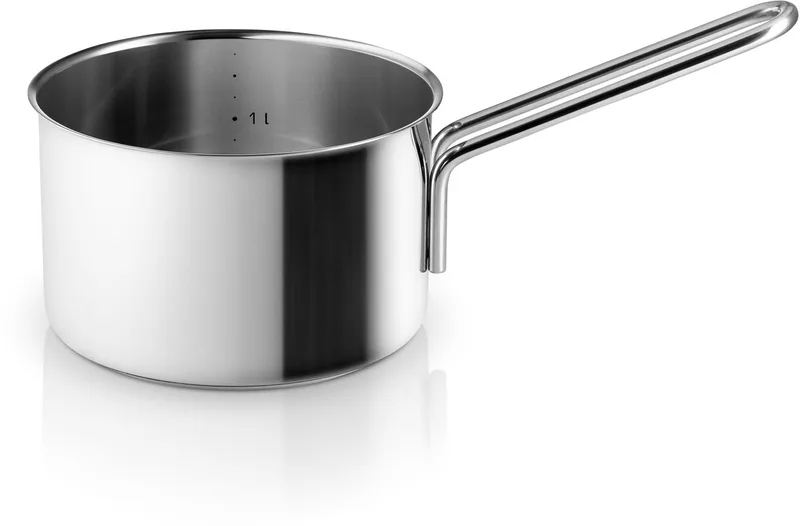 Eva Trio Roestvrijstalen steelpan, steelpan, geschikt voor inductie, aluminium, roestvrij staal, gepolijst staal, 1,8 L, 302418 van Eva Solo in Zilver – productfoto