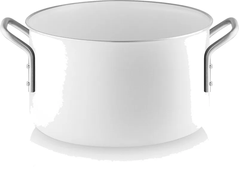Eva Trio White Line steelpan, kookpot, aluminium, roestvrij staal, keramische coating, 3,8 L, 266638 by Eva Solo in Wit – product photo