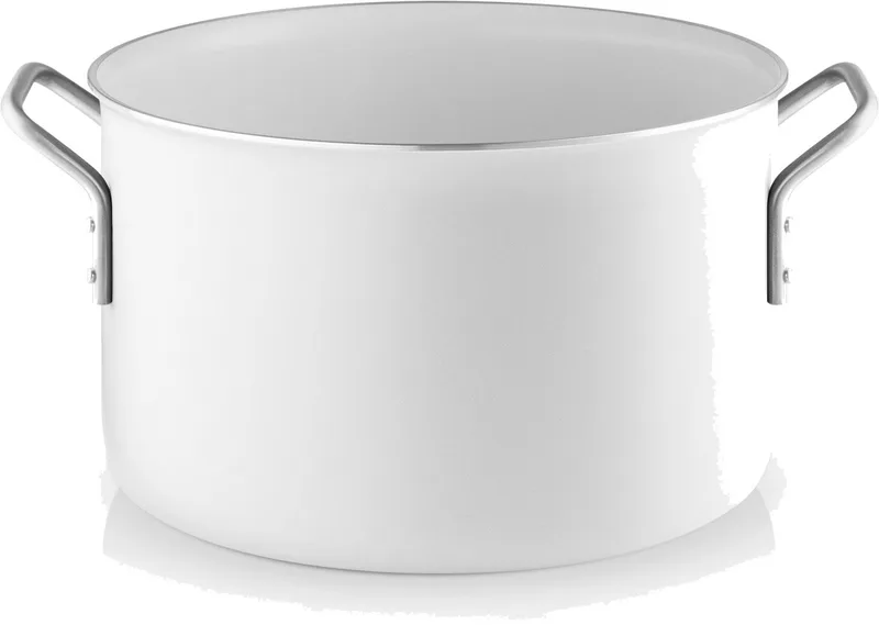 Eva Trio White Line steelpan, kookpot, geschikt voor inductie, aluminium, roestvrij staal, keramische coating, 7 L, 266670 by Eva Solo in Wit – product photo