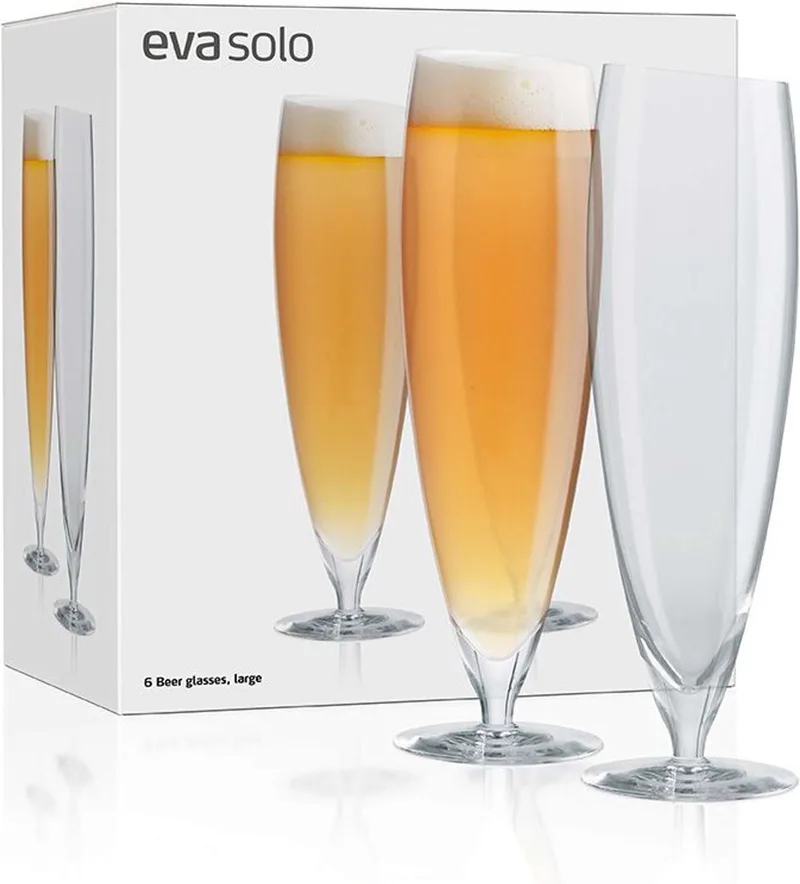 Glas Bier Groot 500 ml Set van 6 Stuks - Glas de Eva Solo en Transparant – photo du produit
