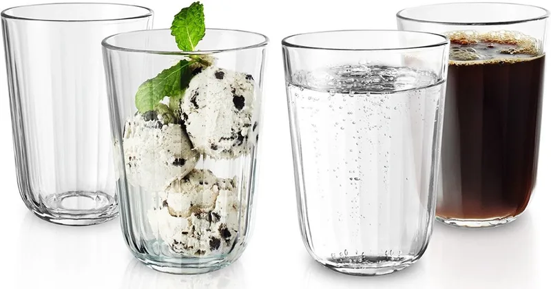 Glas Facet 340 ml Set van 4 Stuks - Glas de Eva Solo en Transparant – photo du produit