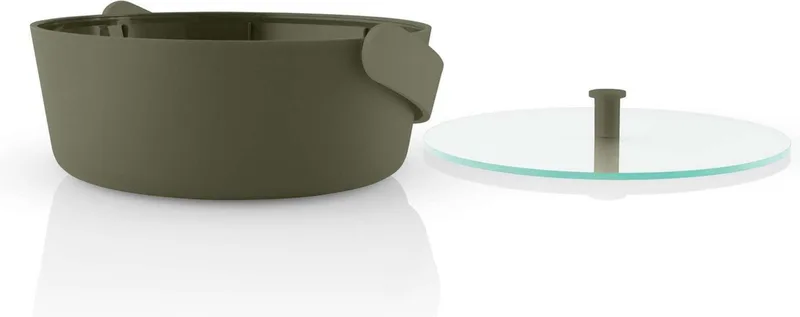 Green Tool Stoomschaal voor Magnetron 8,5x20 cm - Glas - Kunststof de Eva Solo en Groen – photo du produit