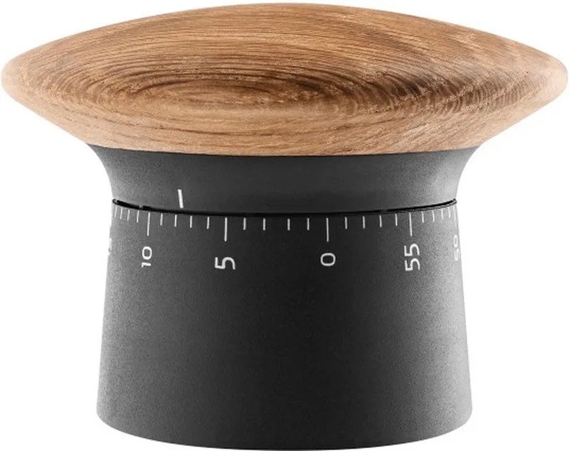 Kookwekker - Nordic Kitchen - Eik - H 6,5cm x Ø 9cm - 60min. de Eva Solo en Zwart – photo du produit