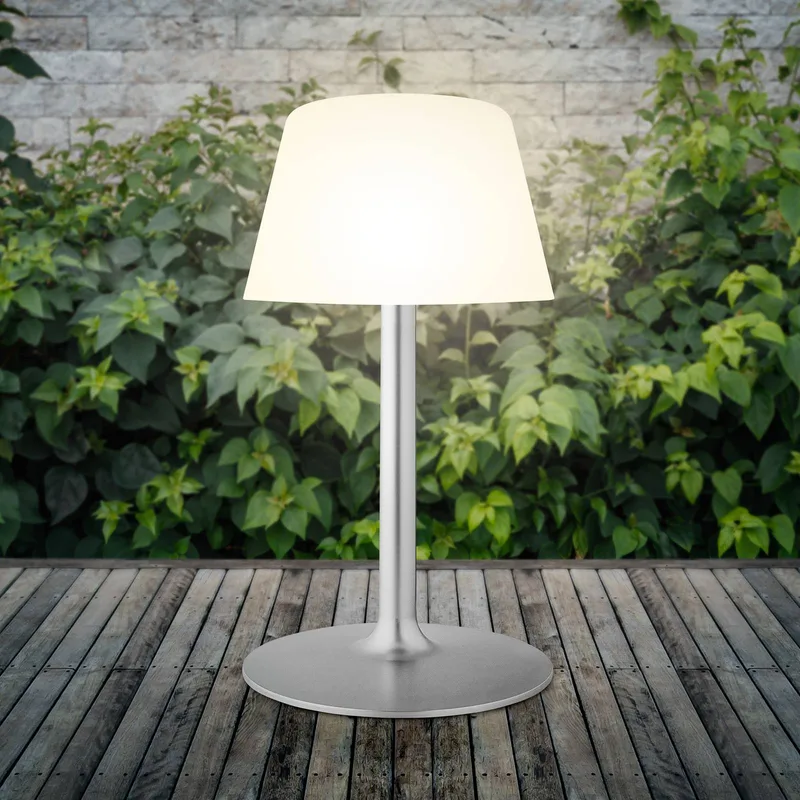 LED solar-terraslamp USB dimbaar 50cm van Eva Solo in Wit, zilver – productfoto