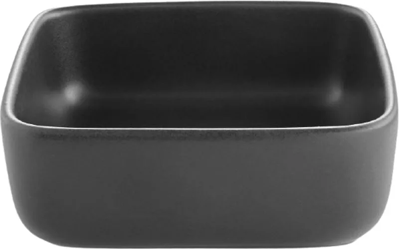 Nordic Kitchen Bord Vierkant 11x11 cm - Porselein by Eva Solo in Zwart – product photo