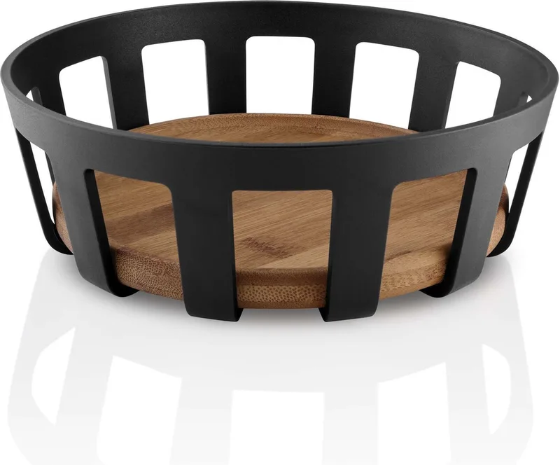 Nordic Kitchen Broodmand Bamboe - Bamboe by Eva Solo in Zwart – product photo